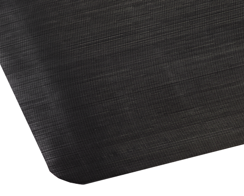 Notrax 750R2150BL V-Groove Corrugated Runner Floor Protector Mat, 1/8 in x 2 ft W x 150 ft L, Rubber, Black